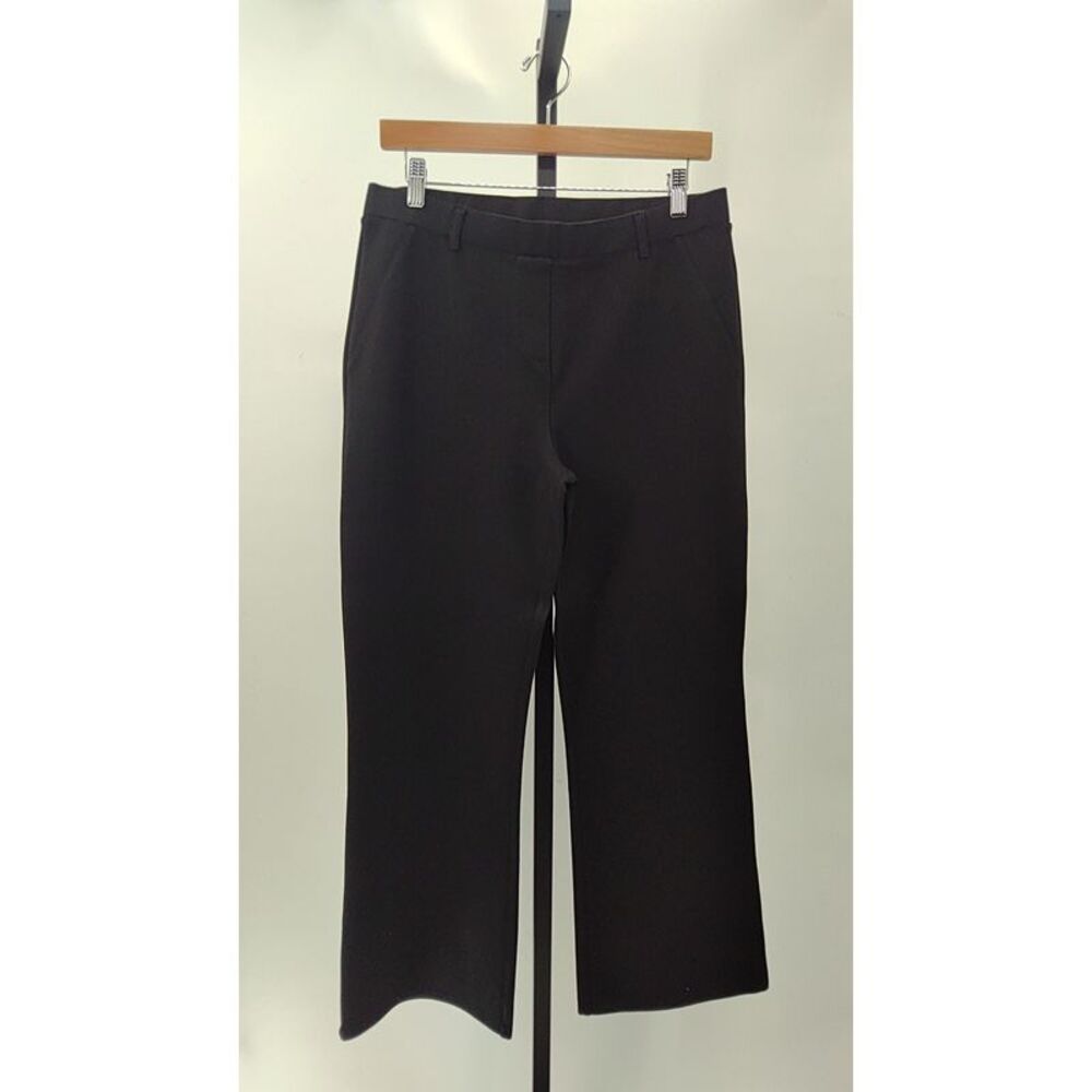 Quince Womens Ultra-Stretch Ponte Bootcut Pants Black L - Picture 2 of 3